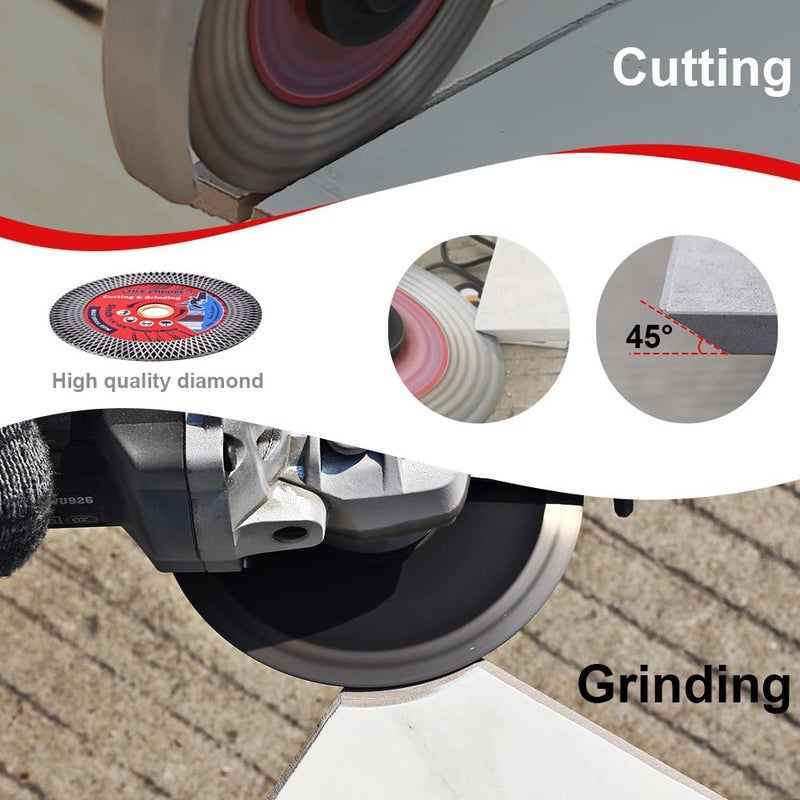 DAPRO 5" Tile Saw Blade Diamond Blade for Cutting and Grinding Porcelain Tile Granite Marble (5", 1) - Image 5